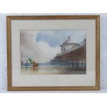 Oscar Almeida, watercolour entitled 'Dream of Brighton' c1985, depicting the underside of Brighton