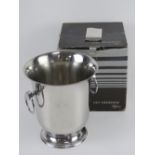 A Guy Degrenne champagne ice bucket, as new in box.