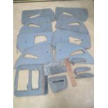 A quantity of door cards, arm rests, and pockets, etc for an Austin Princess 1100. Prov: From the