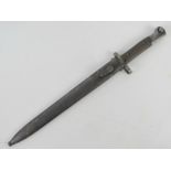 A WWII German MP34 Bayonet with scabbard, serial number G1242.