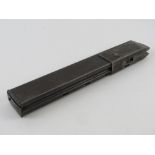 A rare WWII German MP28 Schmeisser SMG 32 Round 9mm Stick magazine. Made by D.R.P.