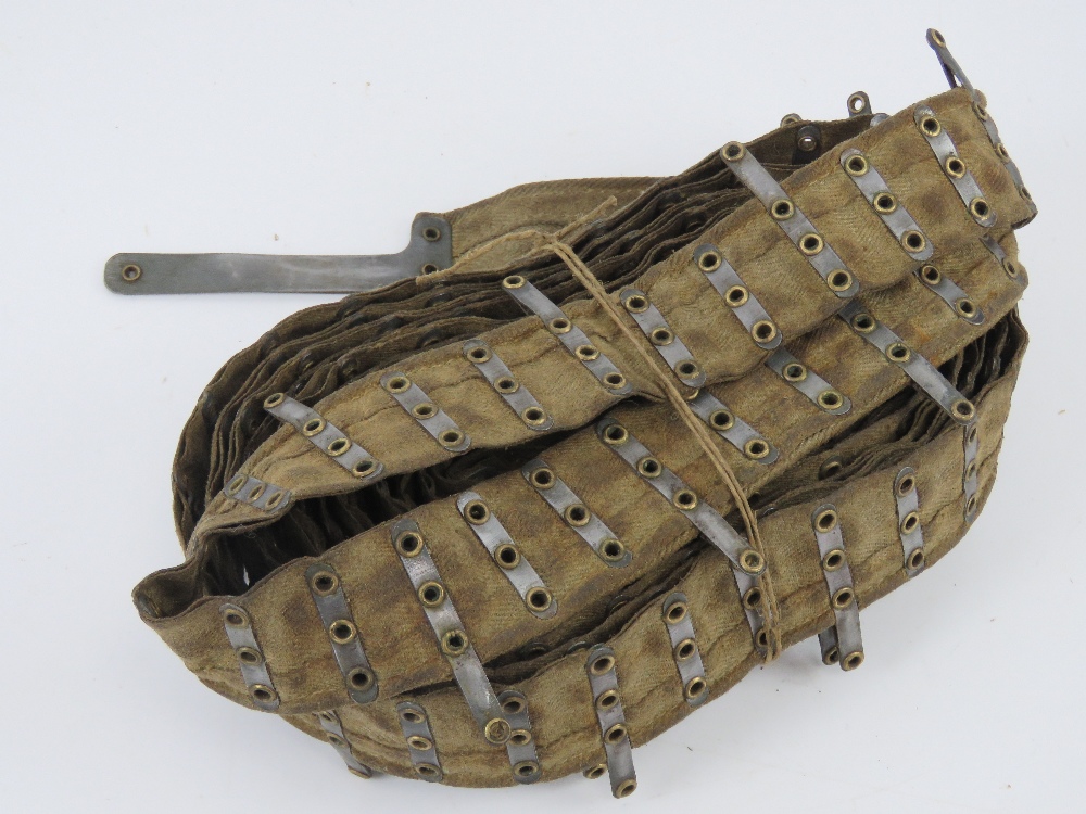 An MG08 250rd belt with tab.