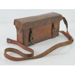 A WWII Medics leather bag, a/f.