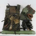 An MG53 accessory set including; gunners kit, leather sling, five 50rd belts, starter tab,