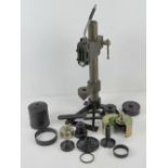 A British S10/ F12 gas mask repair/rebuild kit with accessories.
