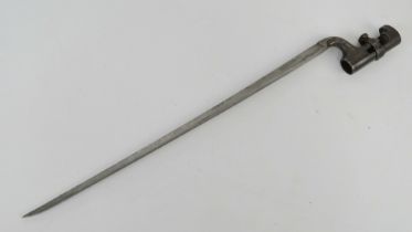 A British Pattern 1853 3-Band Enfield socket bayonet.