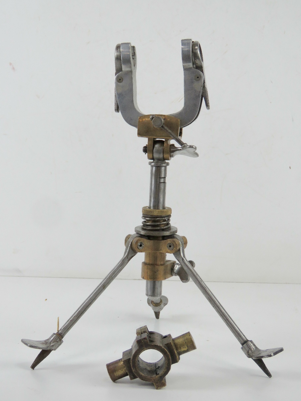 A WWI French Hotchkiss machine gun tripod. - Image 3 of 5