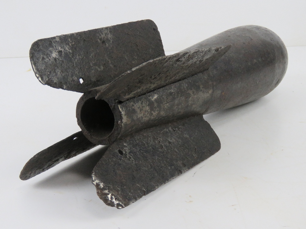 An inert WWI French Pneumatic Mortar Projectile. - Image 2 of 2