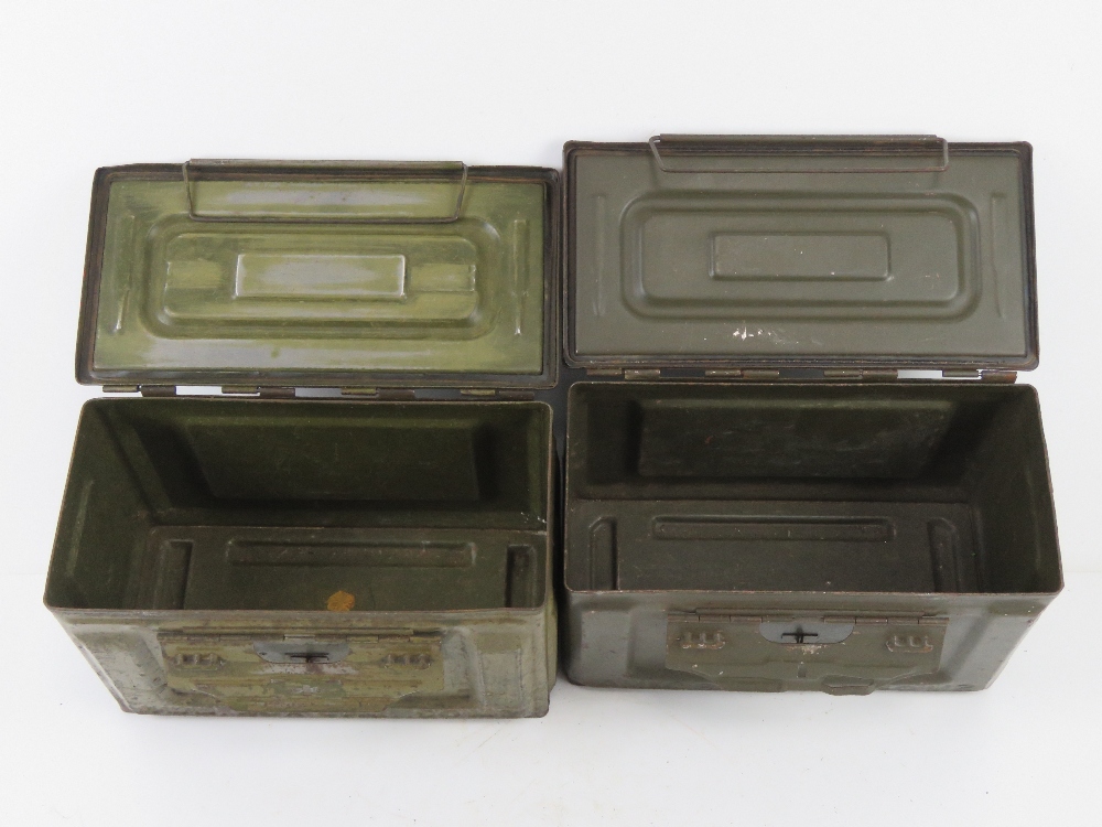 Two WWII US .50 cal ammo tins. - Image 5 of 5