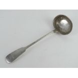 A 19th century German silver ladle bearing Hamburg hallmarks - assay mark (letter indistinct