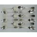 A set of twelve Victorian HM silver serving spoons,