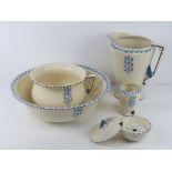 A 1920s Burleigh ware wash set comprising jug, bowl,