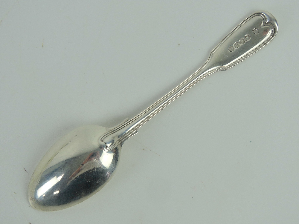 A set of twelve Victorian HM silver dessert spoons, hallmarked London 1839, - Image 3 of 3