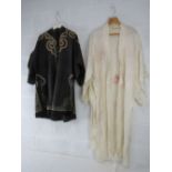 Two late 19th/early 20thC Qing Dynasty hand embroidered Chinese robes in original unrestored