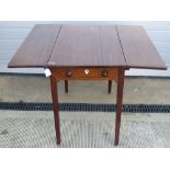 A 19thC mahogany drop leaf table,