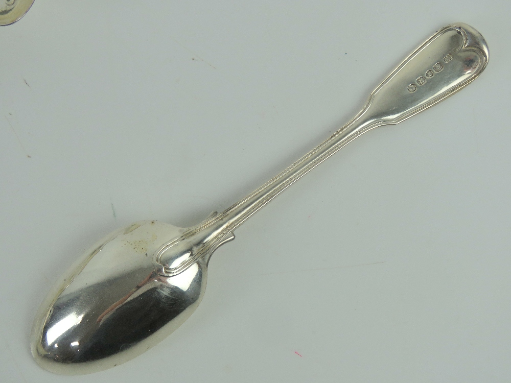 A set of twelve Victorian HM silver serving spoons, - Image 3 of 3