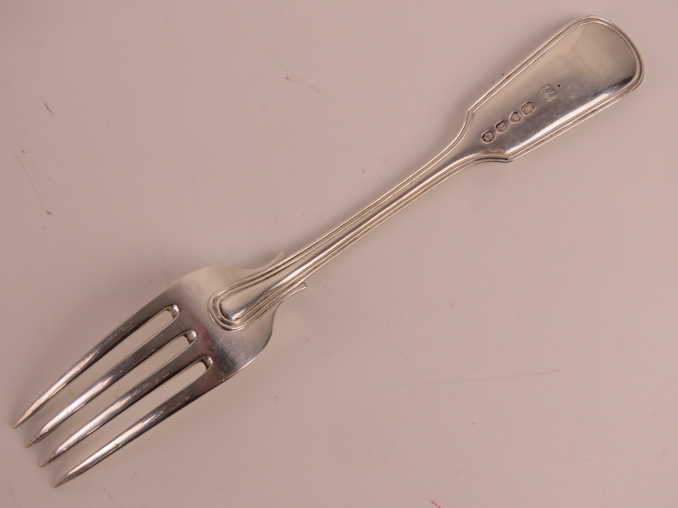 A set of twelve Victorian HM silver forks, - Image 3 of 3