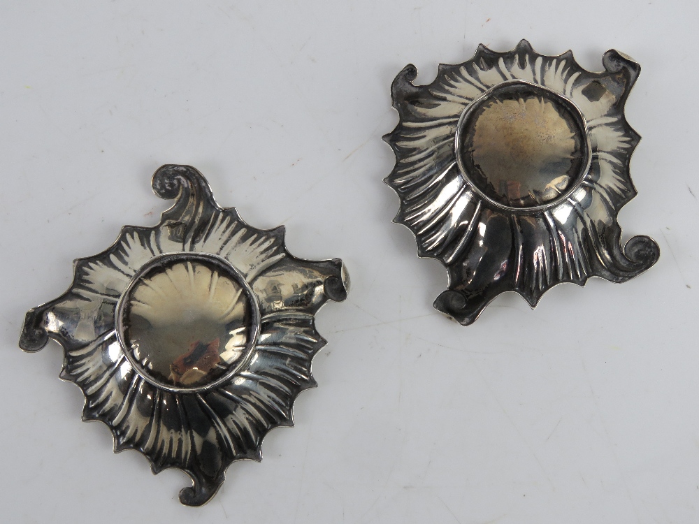 A delightful pair of late Victorian HM silver caviar dishes having makers mark for Harrison & - Image 4 of 4