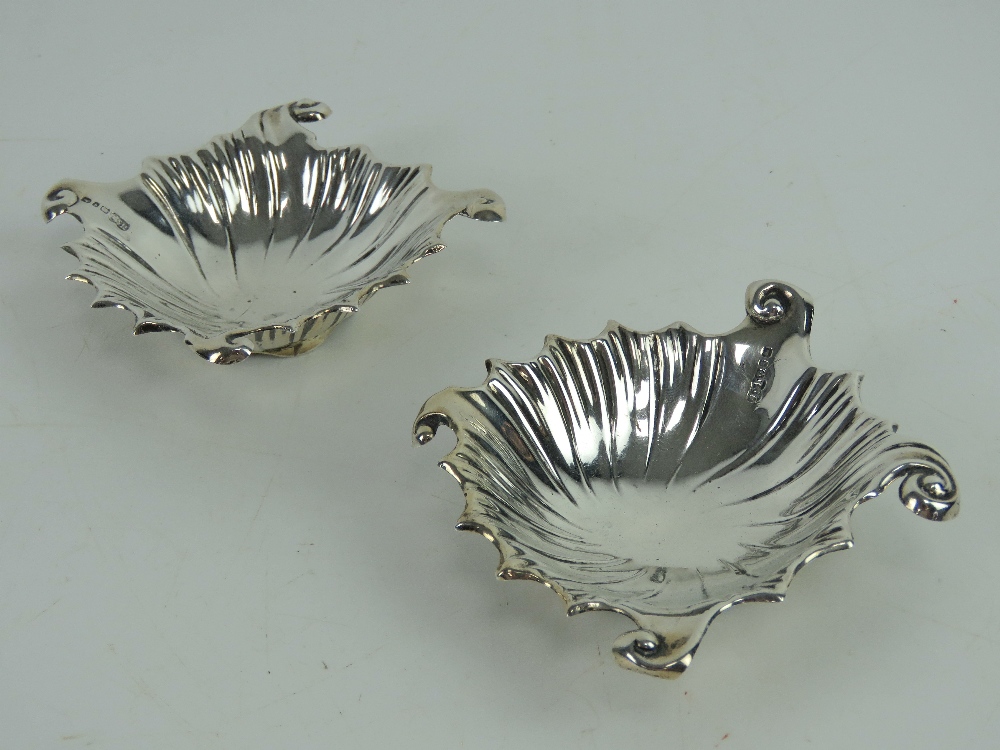 A delightful pair of late Victorian HM silver caviar dishes having makers mark for Harrison &