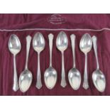 A set of eight HM silver table spoons by William Hutton & Sons Ltd, hallmarked for Sheffield 1935,