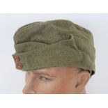 A WWII British Army Home Guard forage cap size 7.