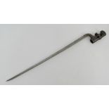 A British Pattern 1853 3-Band Enfield socket bayonet.