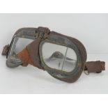 A pair of WWII RAF MkVIII flying goggles.