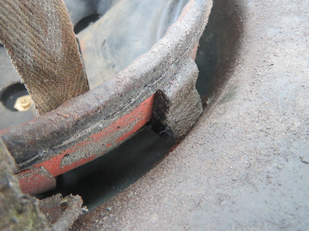 A WWI British Army Medics helmet, with liner and chin strap. - Image 5 of 5