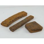Three WWII German Battlefield Relic magazines; MP44, G43 and a MP38/40,