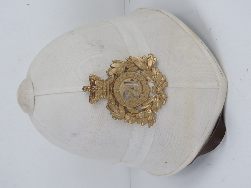 A Russian Baltic Fleet Sailors hat, together with a German WWII M43 Cap size 59, - Image 4 of 5