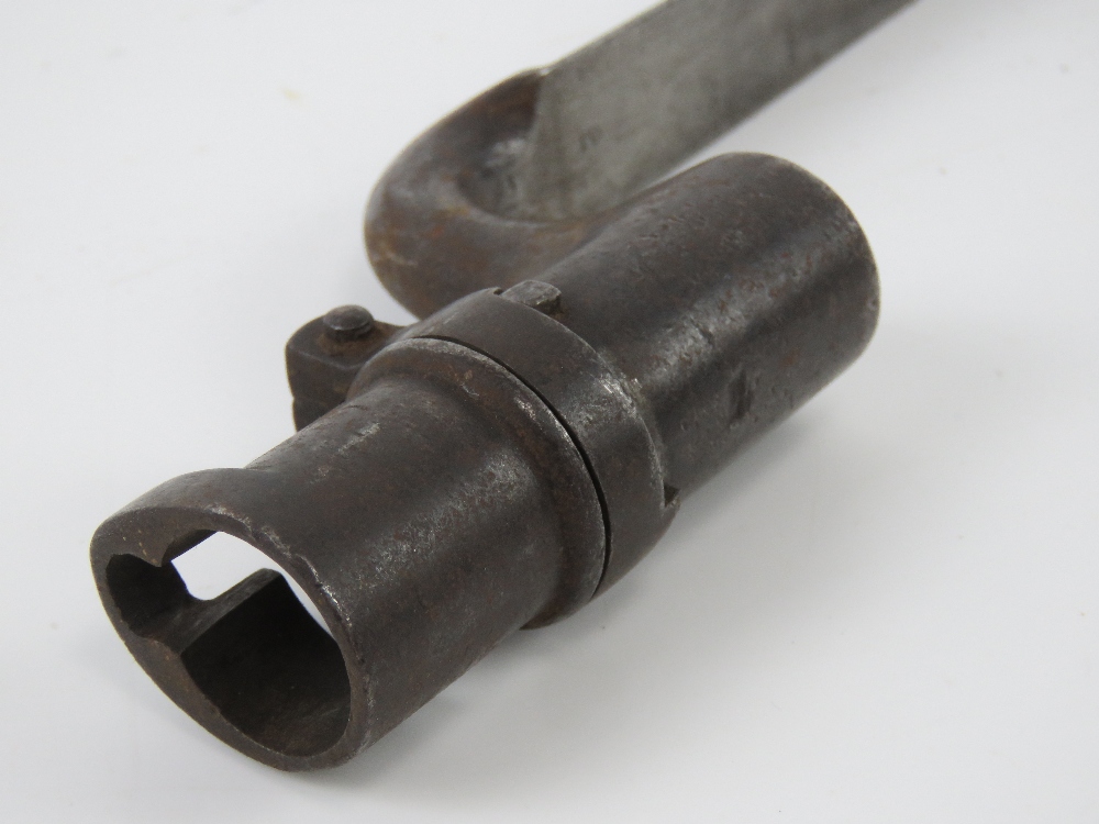 A British Pattern 1853 3-Band Enfield socket bayonet. - Image 2 of 4