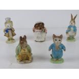 Beswick Beatrix Potter; Five figurines h