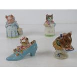 Beswick Beatrix Potter; Four figurines h