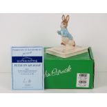 Royal Doulton Beswick Beatrix Potter; Peter on his Book, Limited until year 2002,