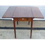 A 19thC mahogany drop leaf table,