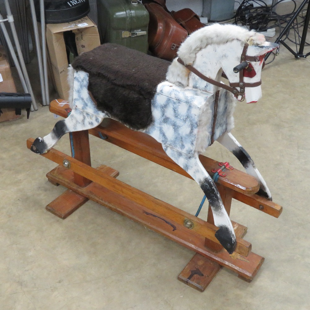 A vintage rocking horse having been naively refurbished. - Image 2 of 4