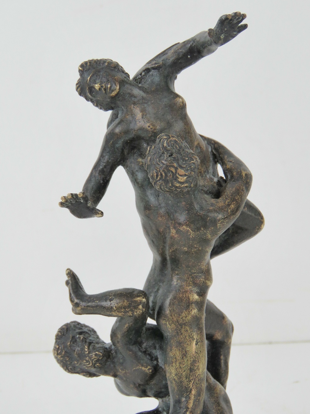 A bronze scuplture 'The Abduction of a Sabine woman' after Giamboloena, - Image 2 of 6