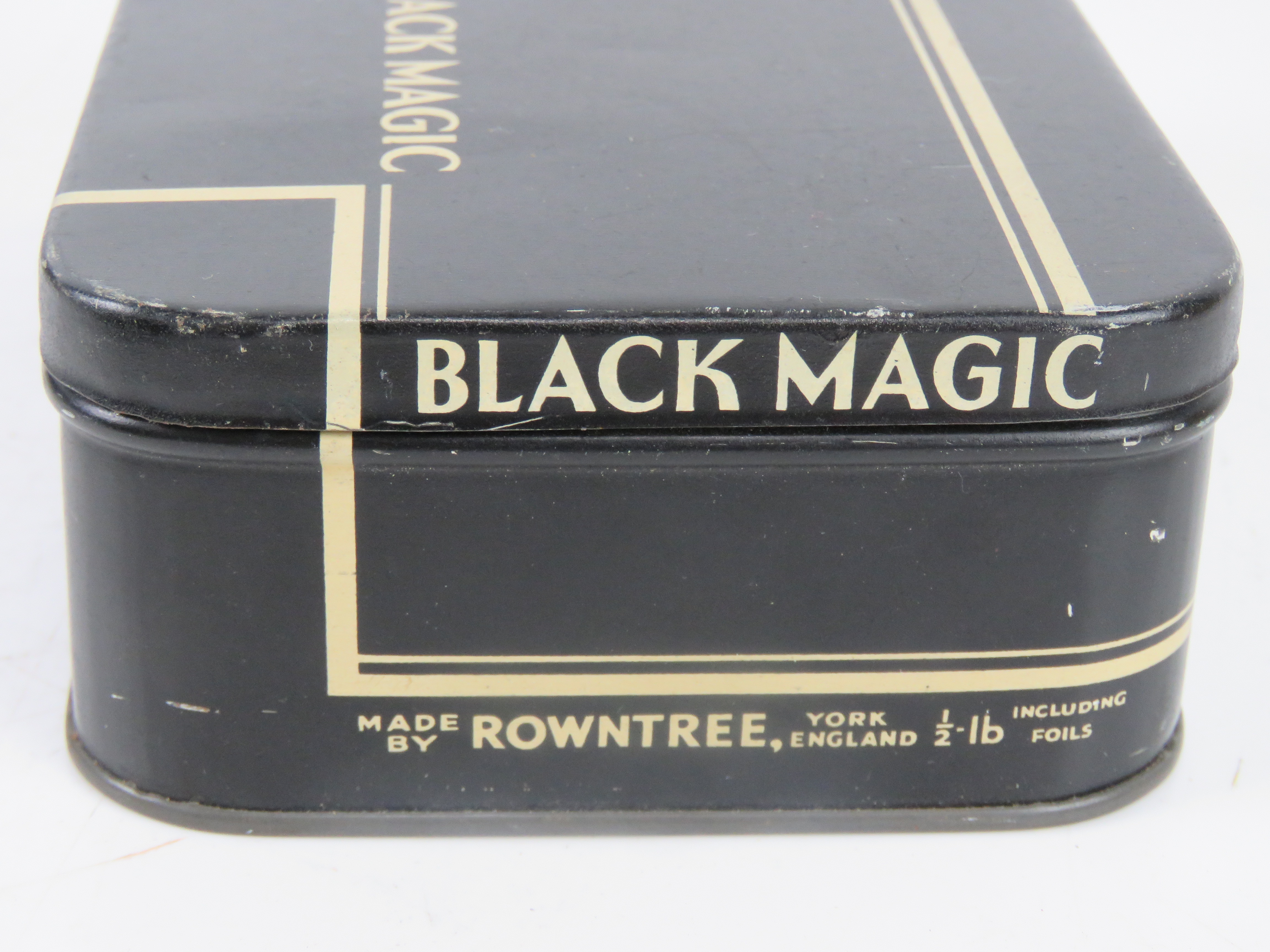 Two vintage tins having children gardening upon together with two vintage Black Magic chocolate - Image 3 of 7