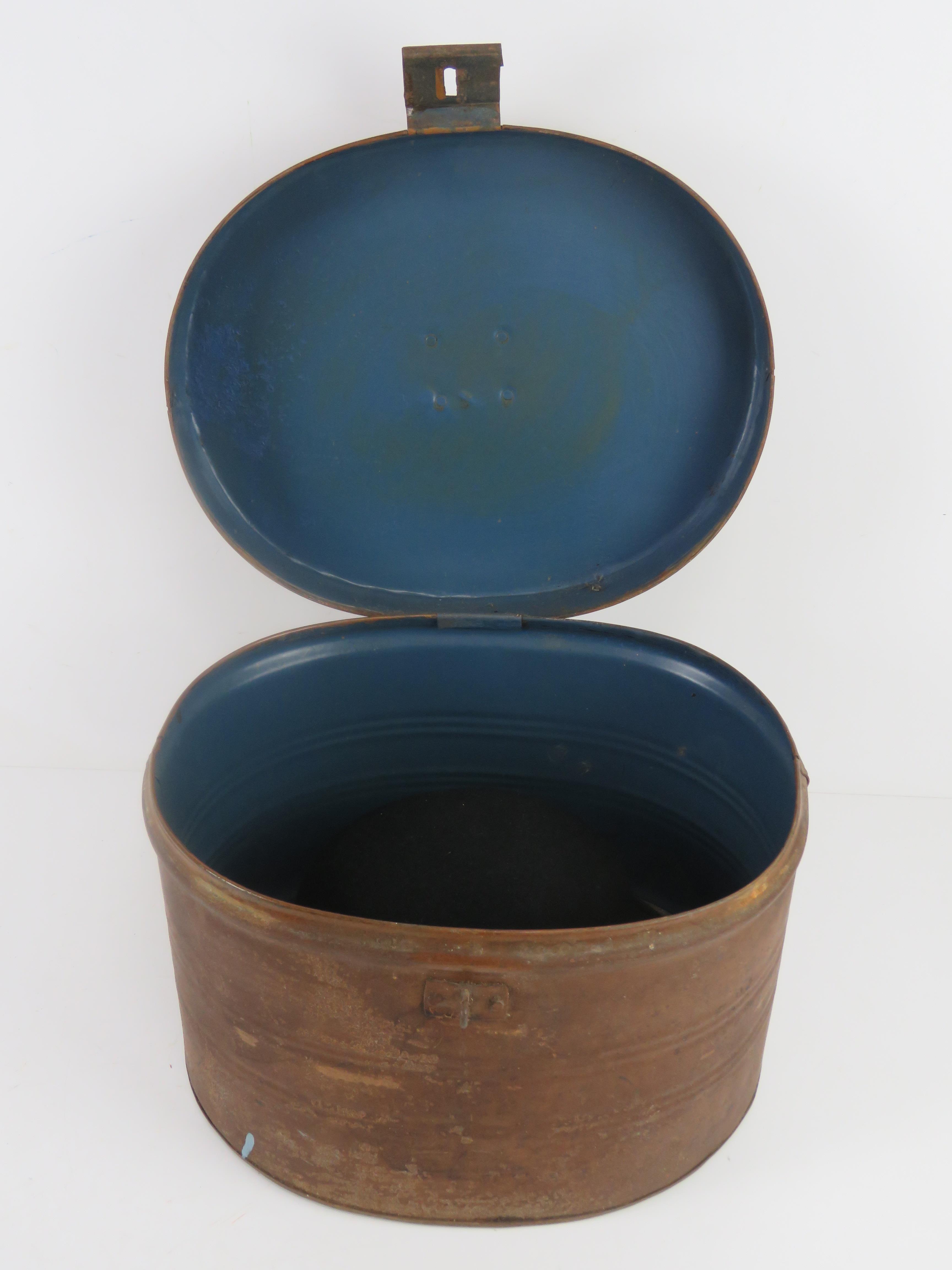 A vintage bowler hat having leather liner marked 'long oval', - Image 5 of 5