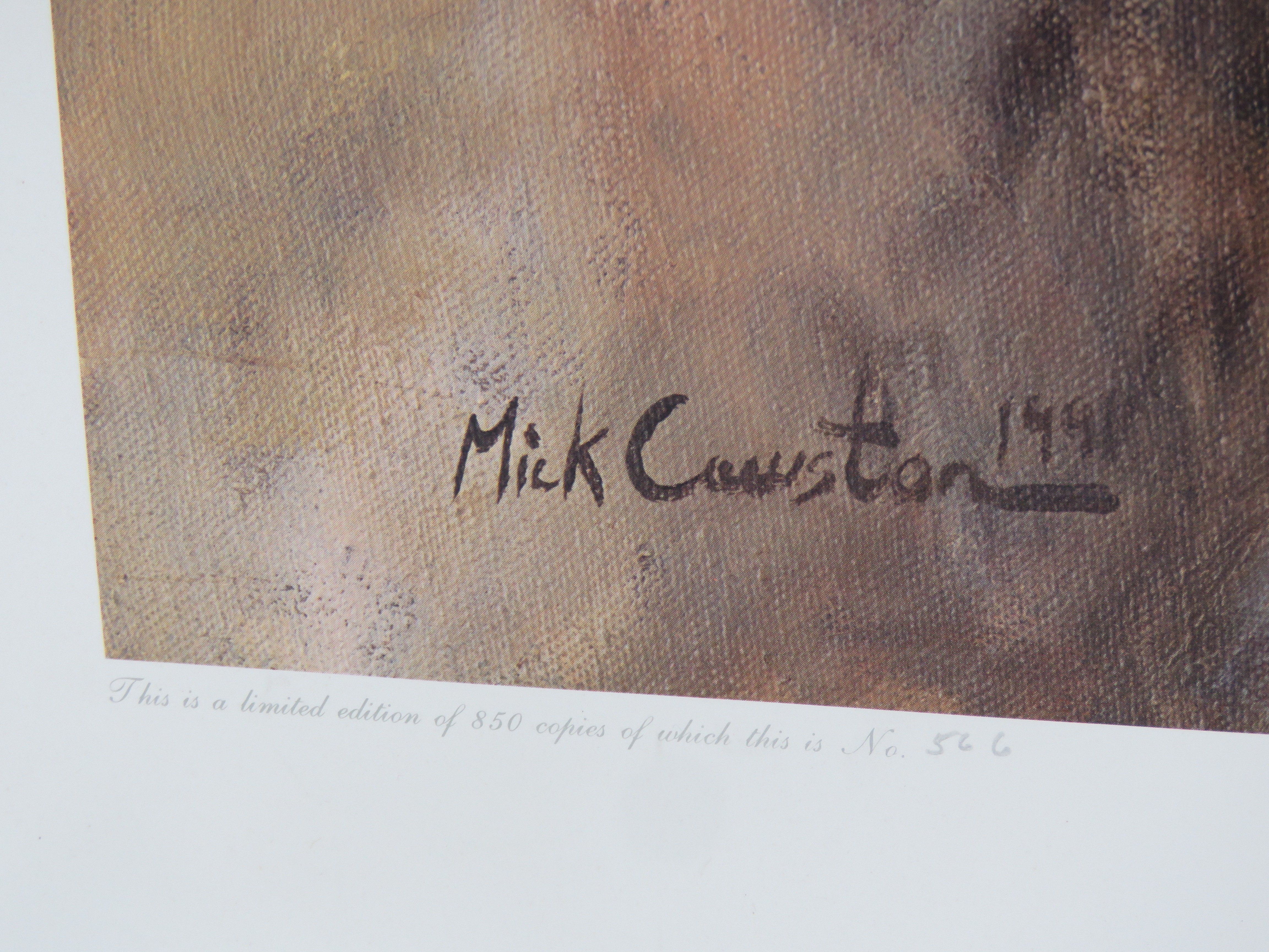 Two signed limited edition Mick Cawston prints of Weimaraners, the larger being No 566/850, - Image 4 of 7