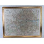 Bacon's large print map of London and su