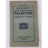 Bartholomew 1/4-inch map of Palestine or