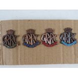A set of GRRC (Goodwood Road Racing Club) members badges for 2010, 2012, 2014 and 2015.