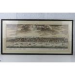 A prospect of the Westminster, a coloured steel engraving having key below of important buildings,