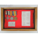 British Military Cross medal montage for Captain Donald Alexander Mackenzie;
