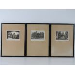 Ray Allen; three signed prints of famous buildings in Chester,