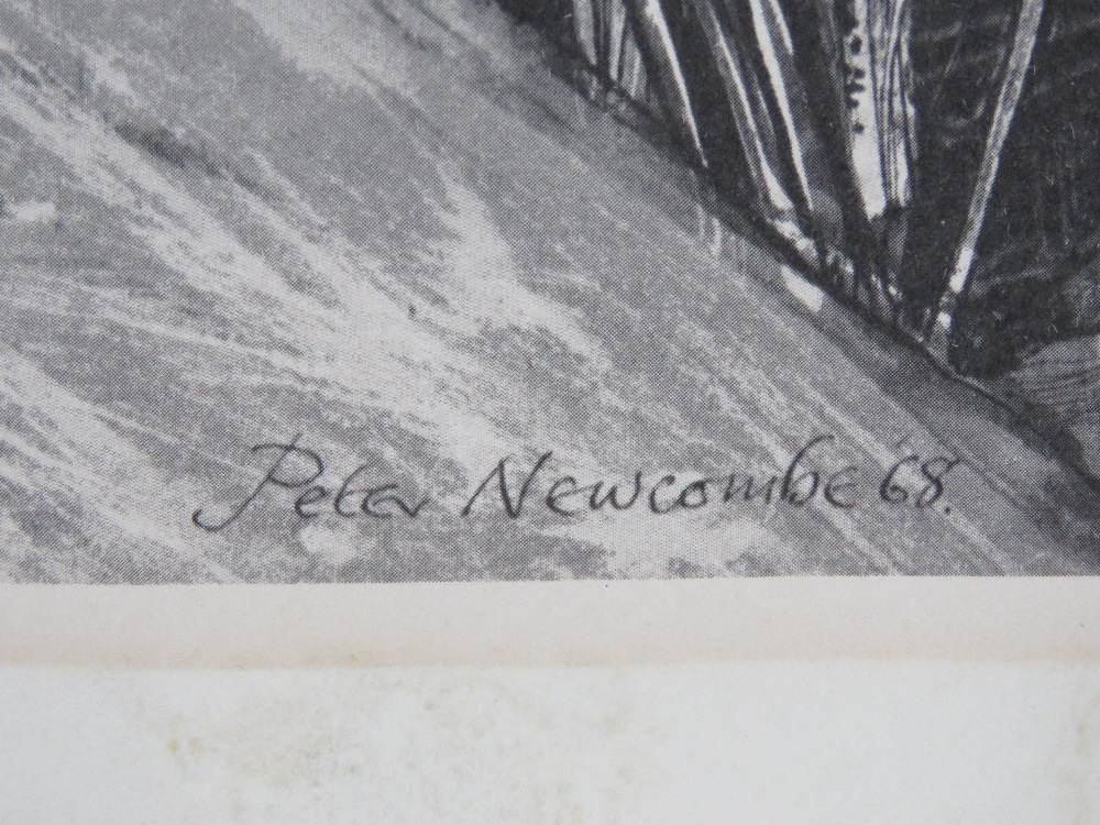 Peter Newcombe, 'February' signed artist's proof etching, limited edition 73/75, dated 1968. - Image 2 of 5