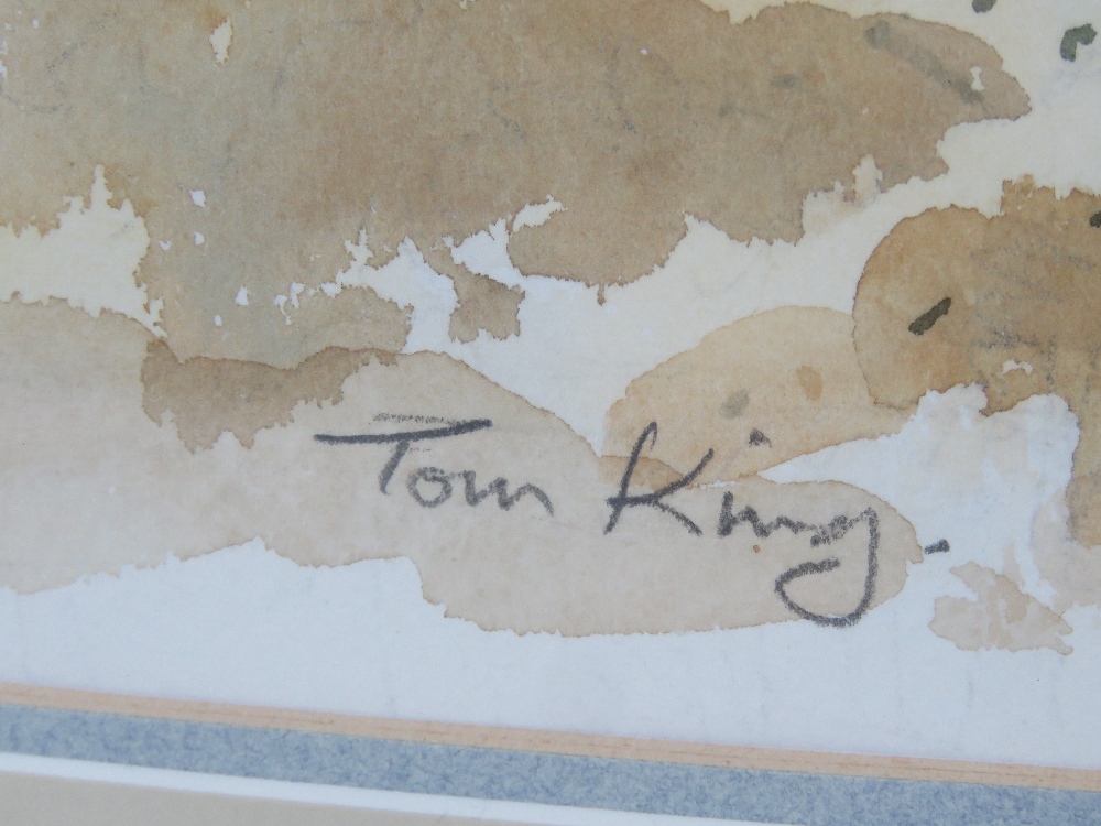 Tom King, original watercolour 'Penne' from the 'Spring in Chaos' collection 1992, - Image 3 of 5