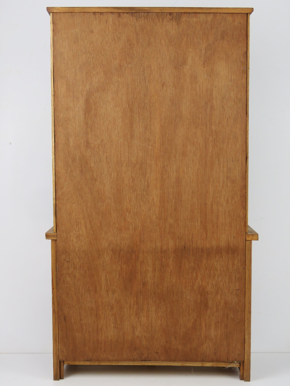 A miniature Welsh dresser standing 72cm high, oak effect. - Image 2 of 3