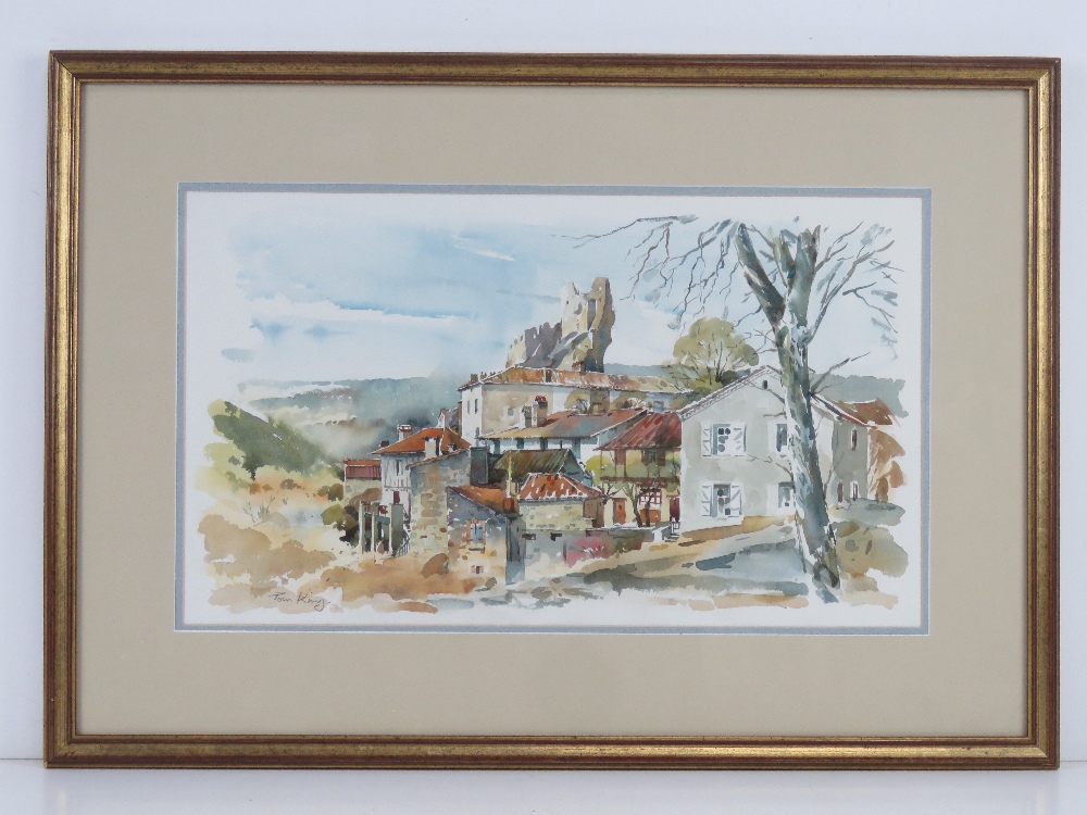 Tom King, original watercolour 'Penne' from the 'Spring in Chaos' collection 1992,
